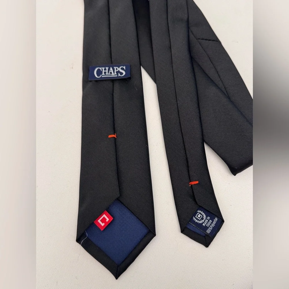 Chaps Classic Black Kids Tie